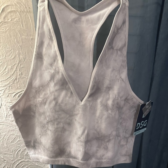 DSG Tops - DSG Marble Gray V-Neck Tank/bra